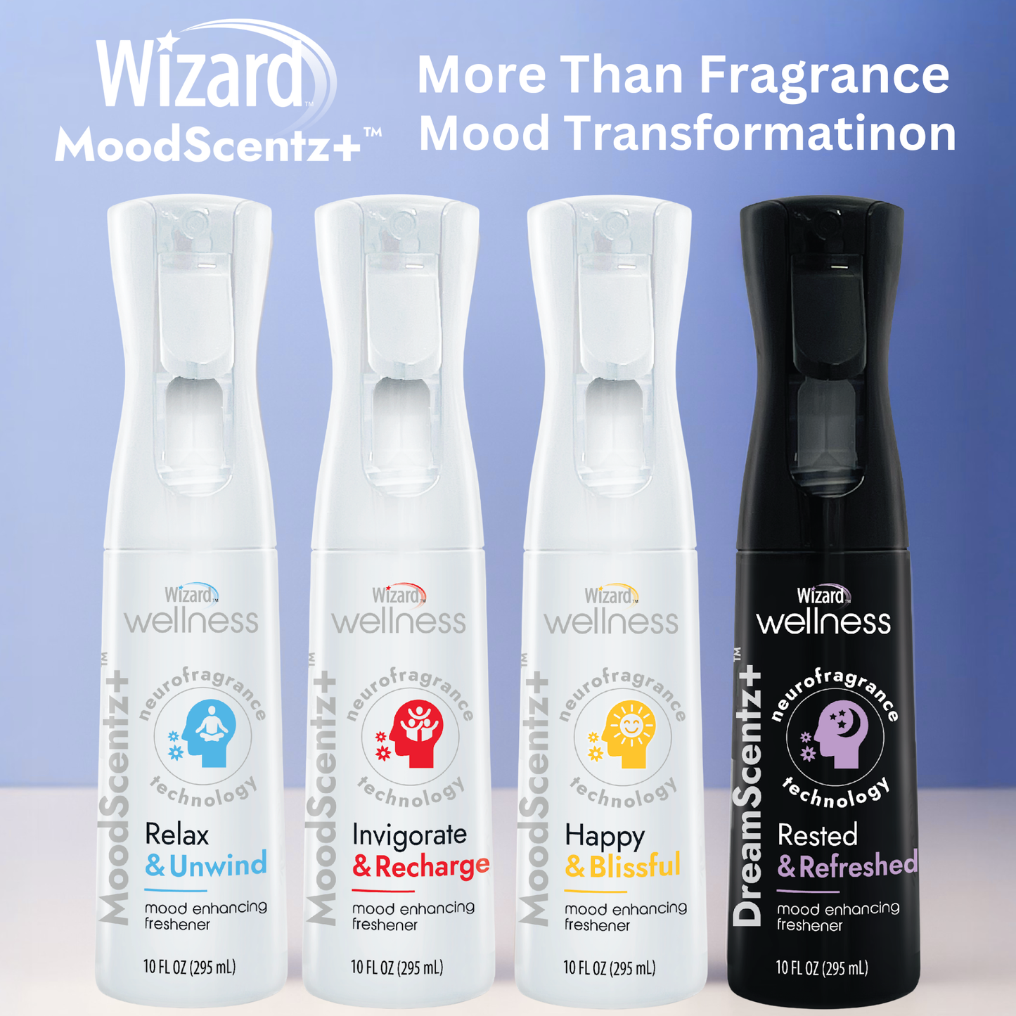 Wizard MoodScentz+™ Mood Enhancing Air Mist (Happy & Blissful)