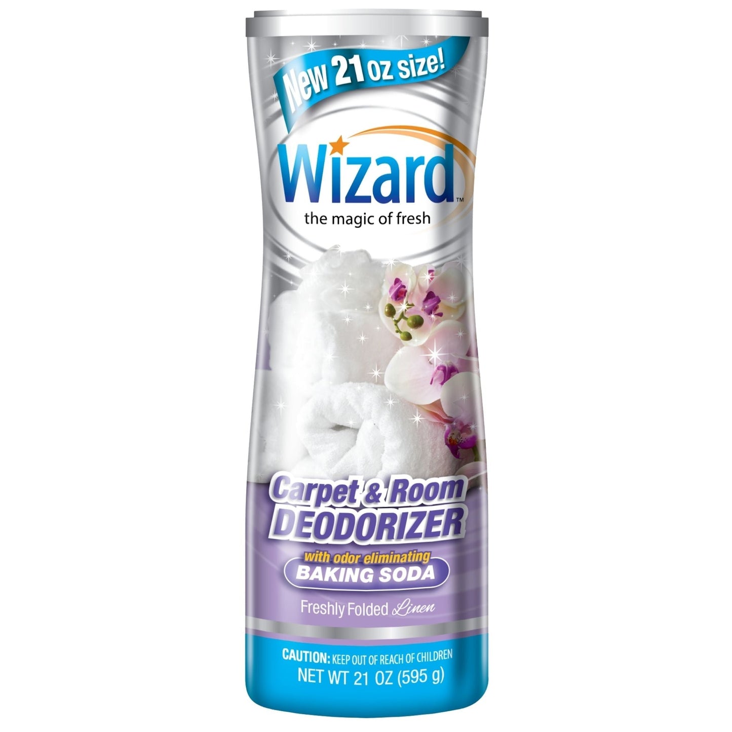 Wizard Carpet Deodorizer, Freshly Folded Linen, 21 oz