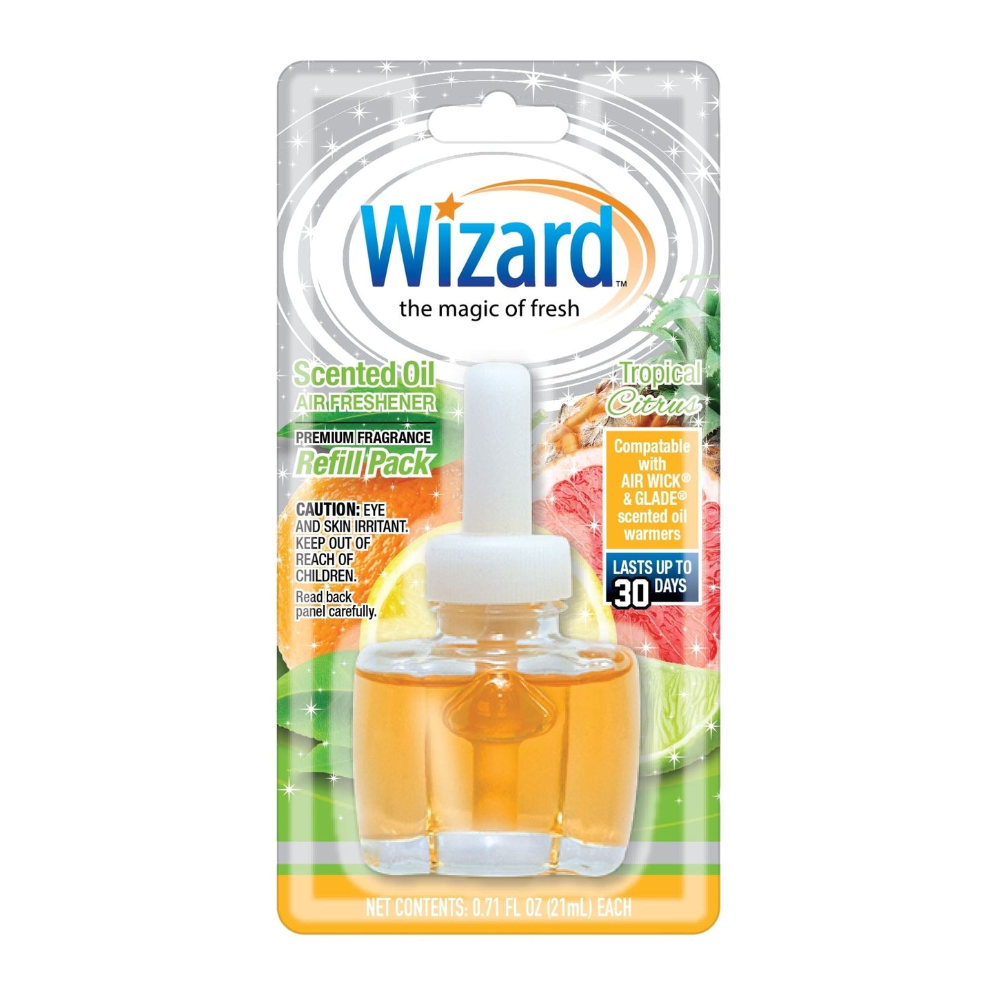 Wizard 1 ct. Scented Oil Refill, Tropical Citrus