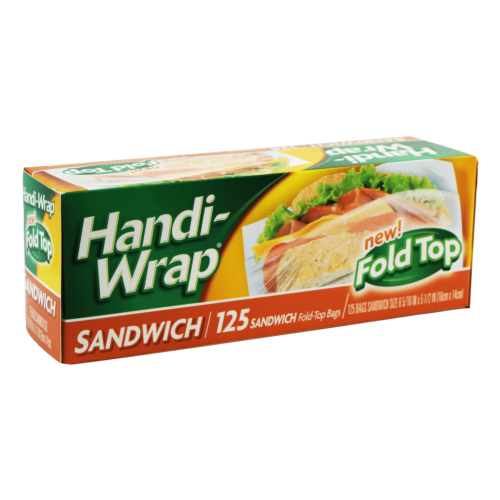 Handi-Wrap 125ct. Fold Top Sandwich Bag