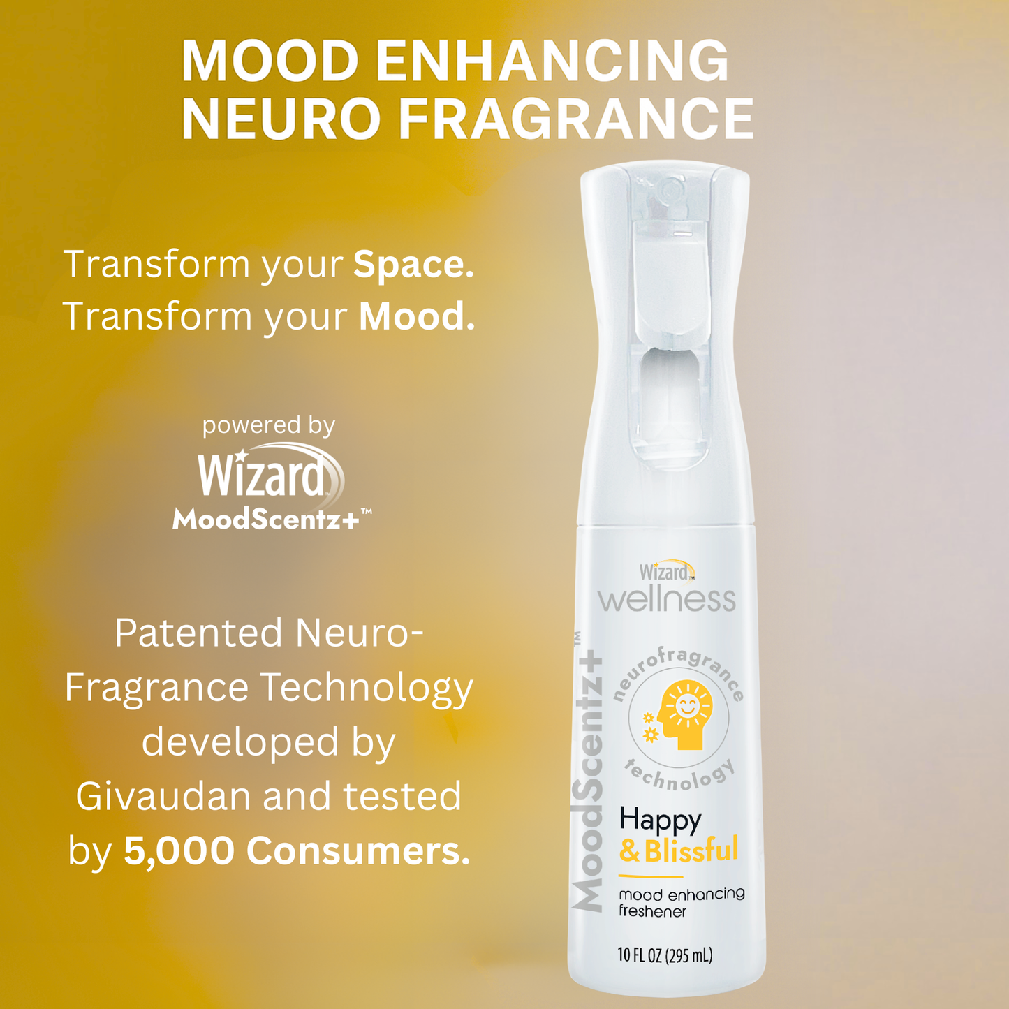 Wizard MoodScentz+™ Mood Enhancing Air Mist (Happy & Blissful)
