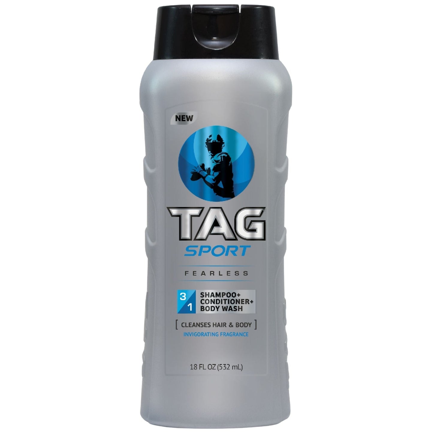 TAG 3-in-1 Shampoo, Fearless Scent, 18 oz