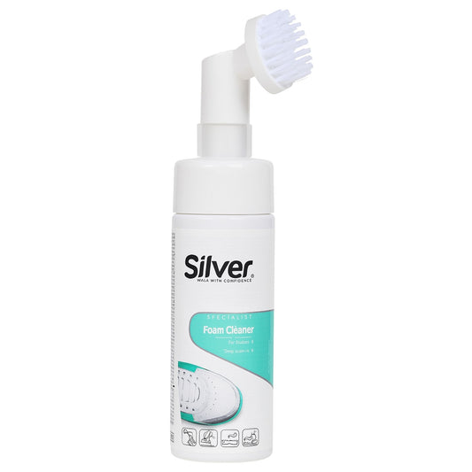 Silver, Large Sneaker Cleaner w/ Brush