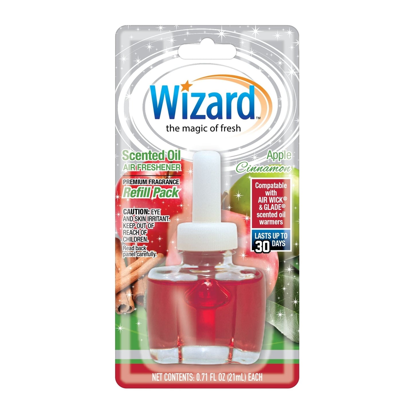 Wizard 1 ct. Scented Oil Refill, Apple Cinnamon