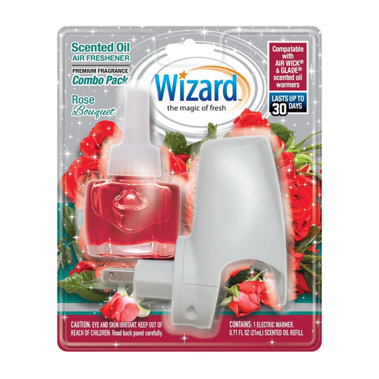 Wizard Scented Oil Warmer & 1 ct. Refill, Rose Bouquet