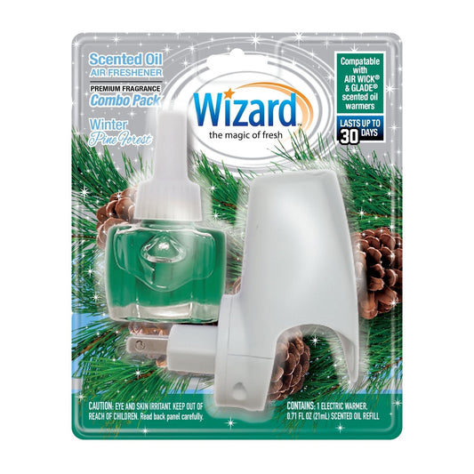 Wizard Scented Oil Warmer & 1 ct. Refill, Winter Pine Forest