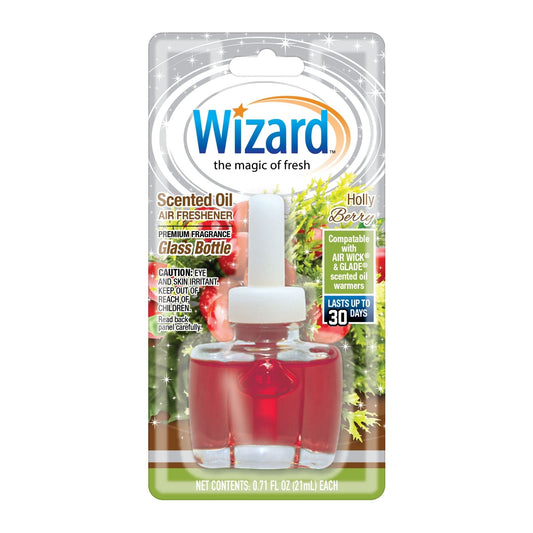 Wizard 1 ct. Scented Oil Refill, Holly Berry