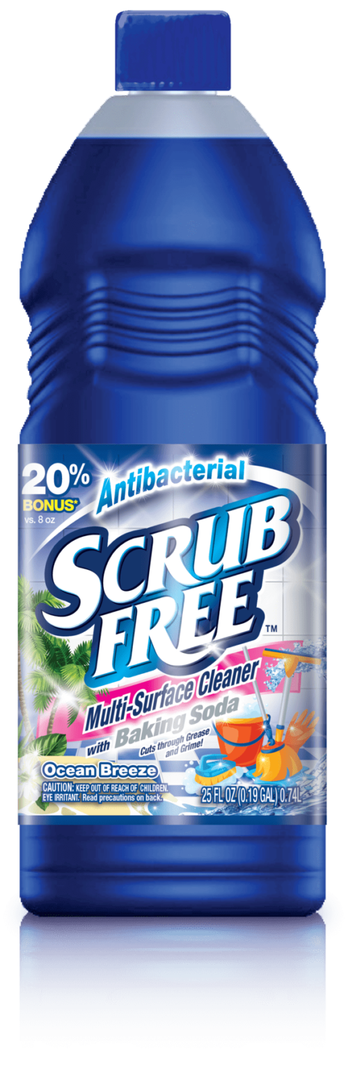 Scrub Free 25 oz., Multi-Surface Cleaner Liquid, Ocean Breeze w/ Baking Soda