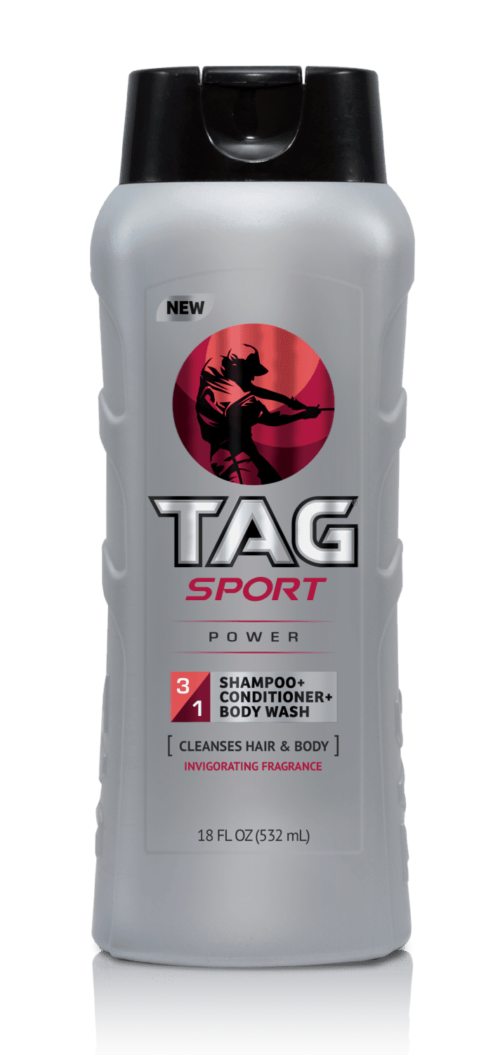 TAG SPORT – 18oz. 3-in-1 Shampoo, Conditioner & Body Wash Power