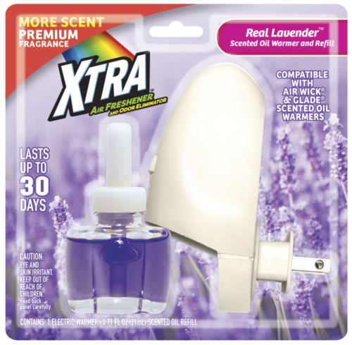 XTRA Scented Oil Warmer and Refill Real Lavender