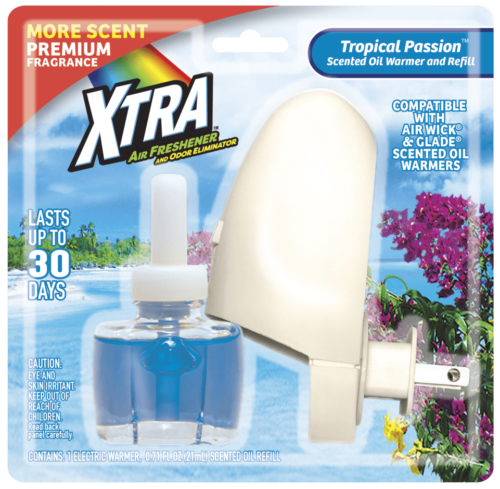 XTRA Scented Oil Warmer and Refill Tropical Passion