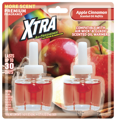 XTRA 2 count Scented Oil Refill  Apple Cinnamon