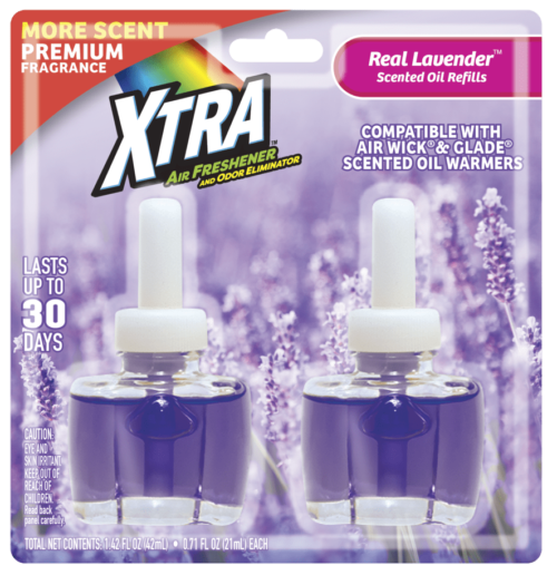 XTRA 2 count Scented Oil Refill Real Lavender