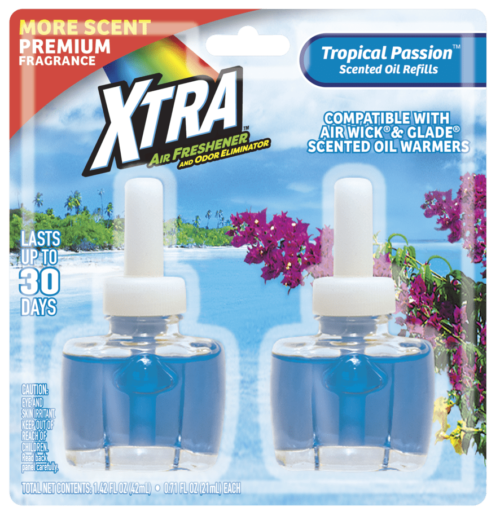 XTRA 2 count Scented Oil Refill Tropical Passion