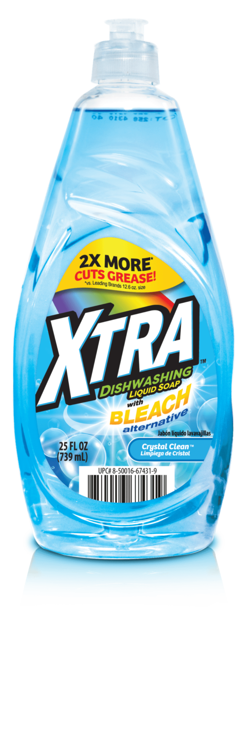 XTRA 25 oz. Dishwashing Liquid Soap, w/ Bleach Alternative
